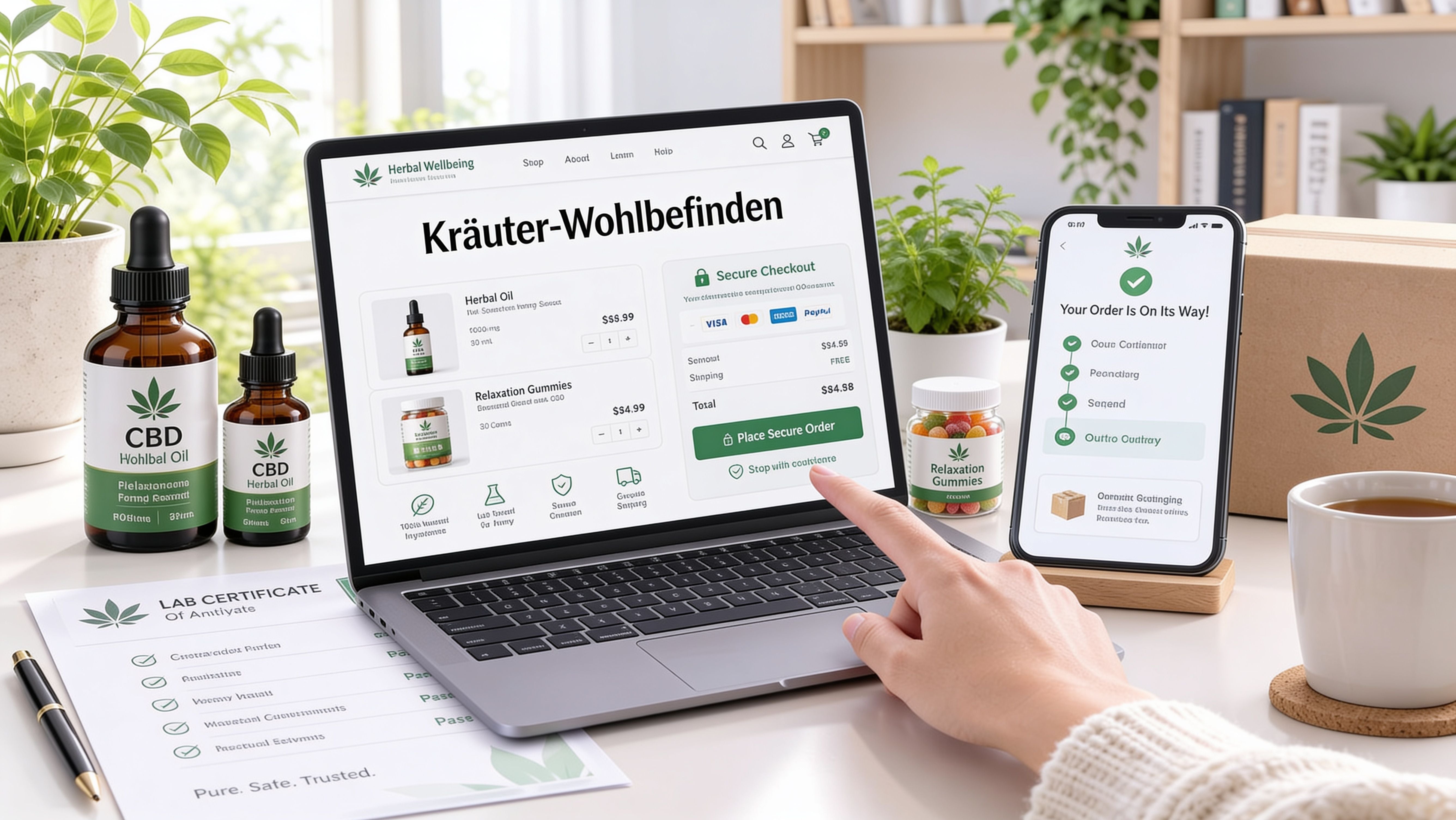 CBD Produkte online kaufen in Deutschland – so geht's sicher