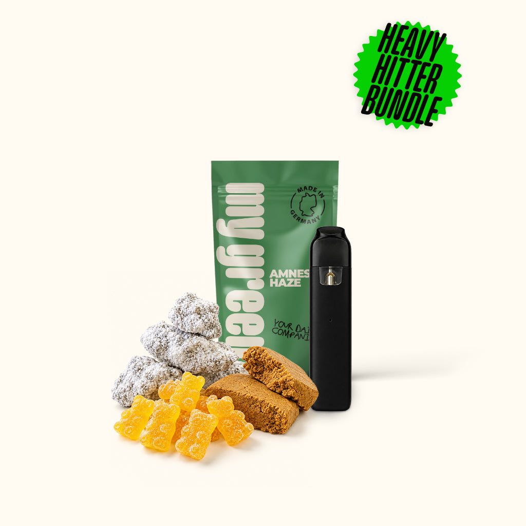 Heavy Hitter Bundle – Blüte, Vape, Hasch, Edibles & Moonrocks - MYGREEN