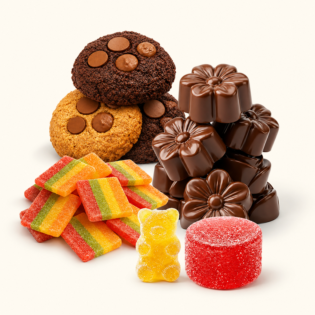 THC Edibles Bundle – Gummies, Schoko & Cookies - MYGREEN
