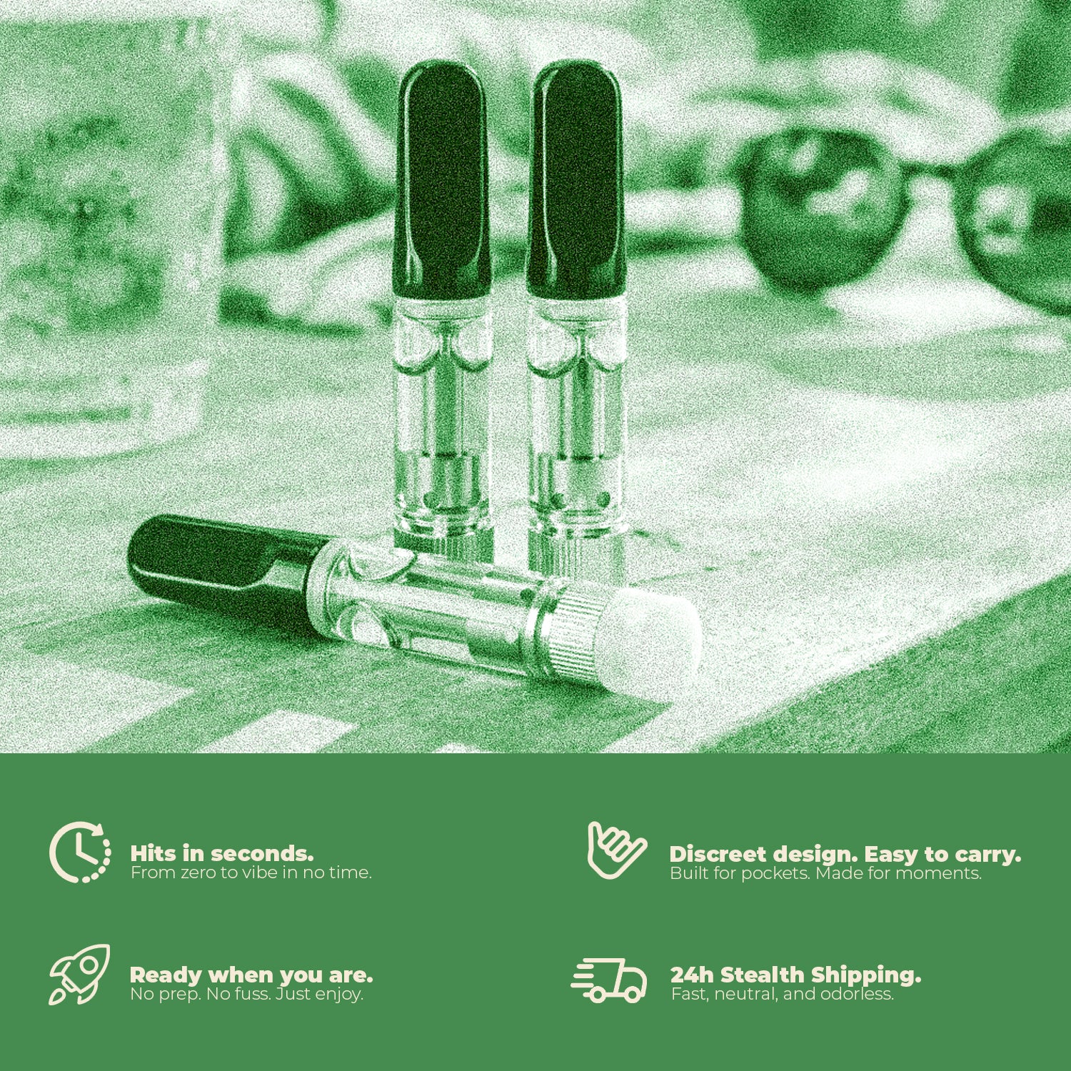 THC Vape Testing Kit – 3x 1ml Premium Kartuschen zum Probierpreis