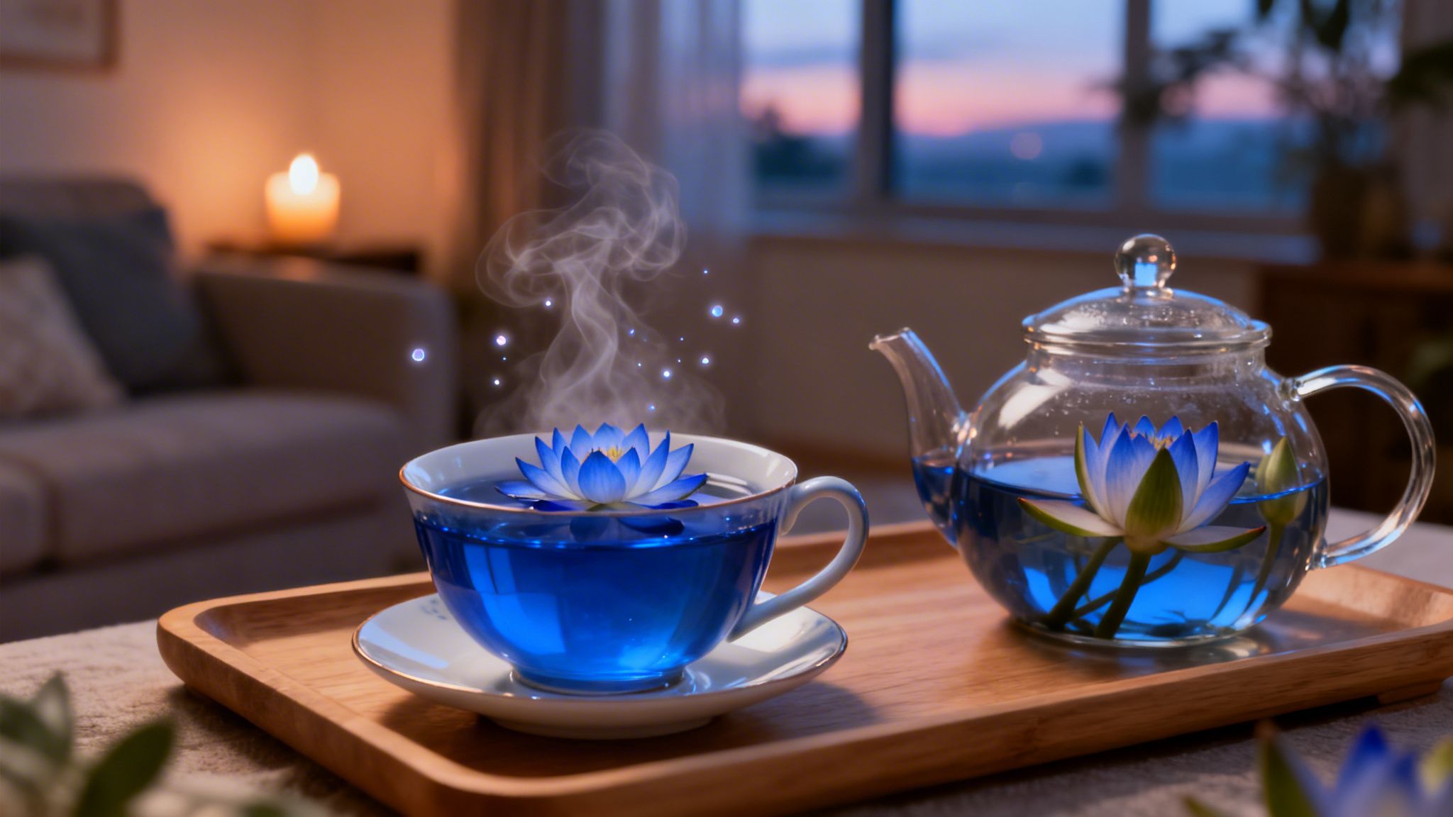 Blauer Lotus Tee Wirkung für entspannte Abende und klare Gedanken