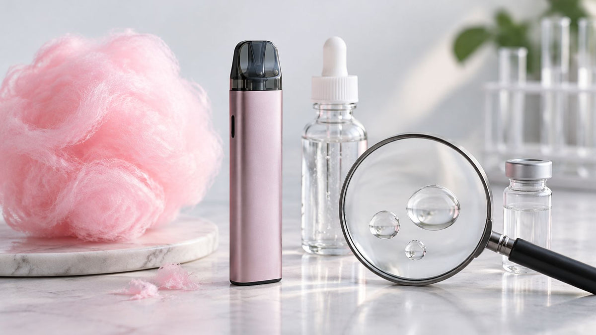 Vape cotton candy: Aromen, Inhaltsstoffe und Sicherheit