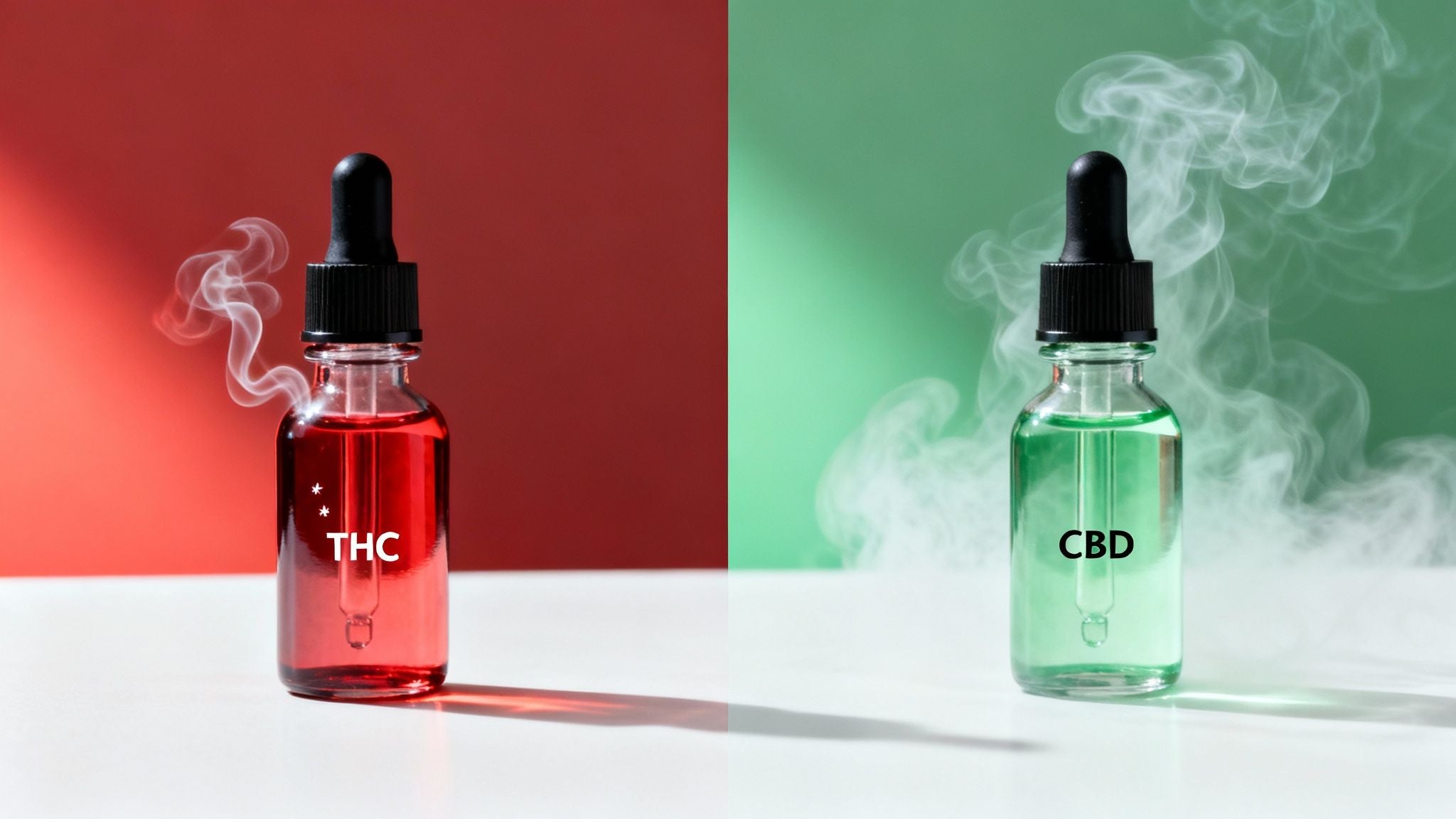 What is the difference between THC and CBD, explained in simple terms