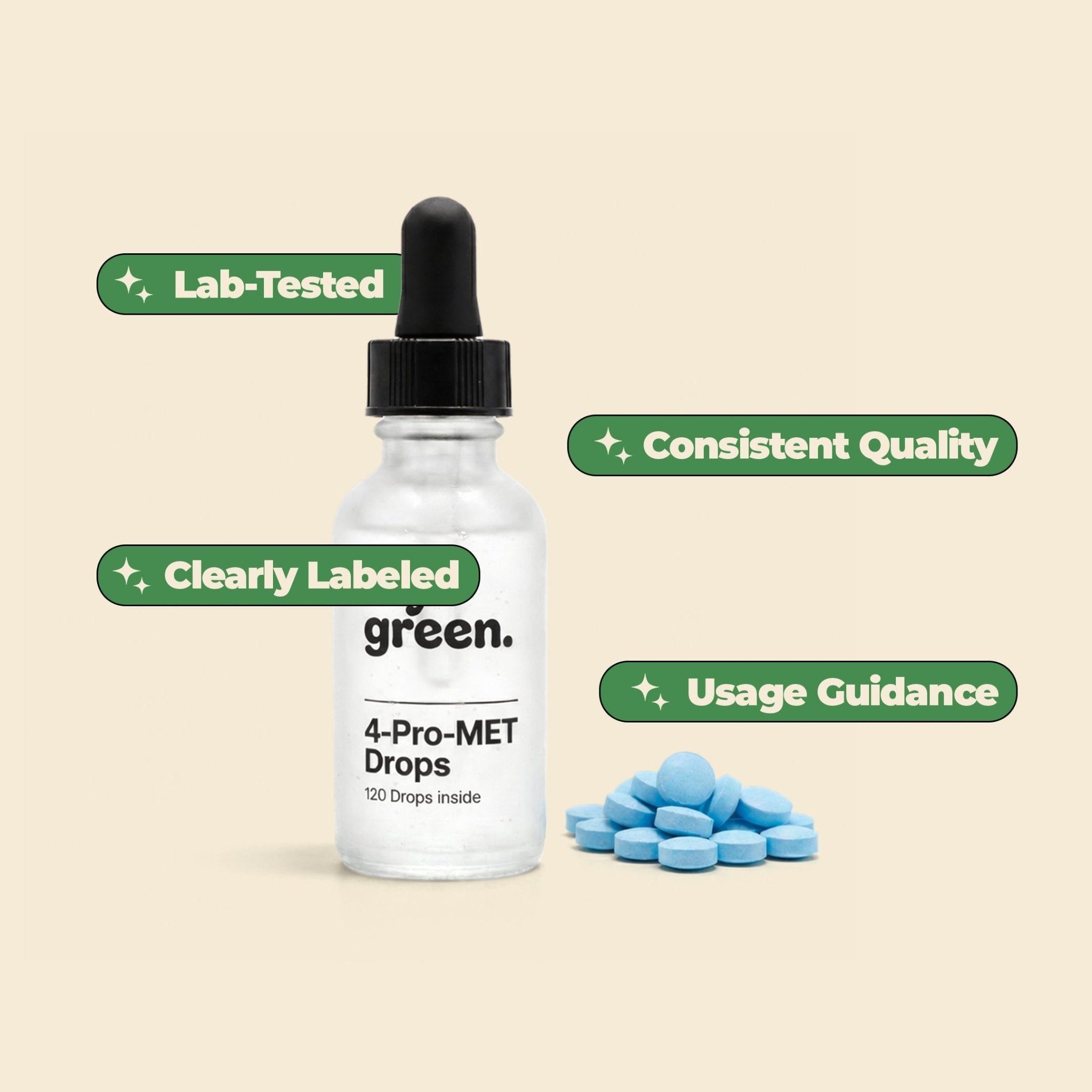 4 - PRO - MET Gummies 20mg – Premium Tryptamin Gummibärchen - MYGREEN