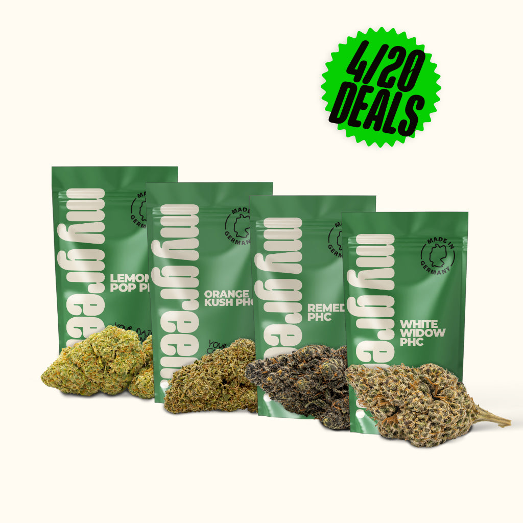 Lemon Pop, Orange Kush, Remedy, White Widow bei My Green kaufen.