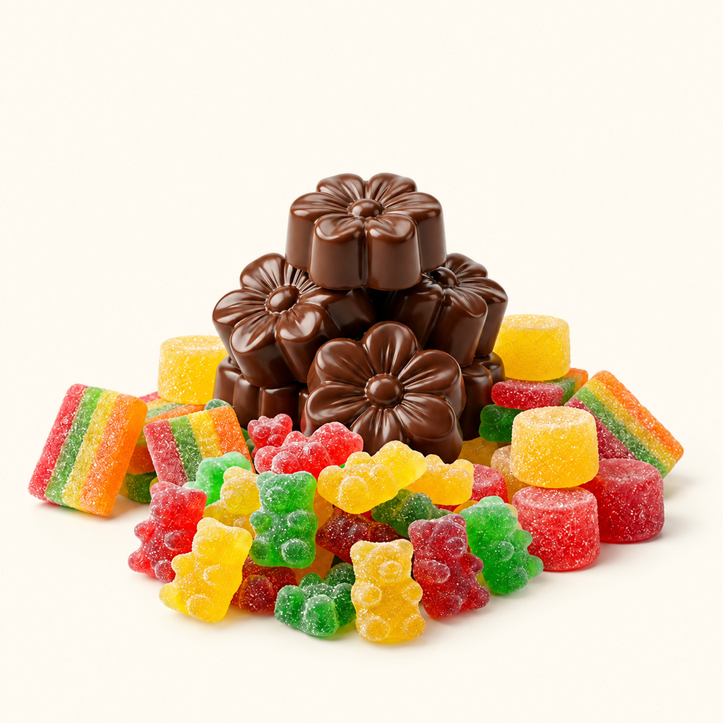 THC Edibles Mega-Pack – 100 Gummies + Schoko geschenkt - MYGREEN