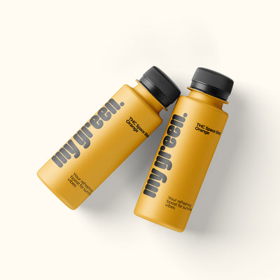 THC Space Shot Orange – 25ml THC Drink mit fruchtigem Orangenaroma, schneller Versand, 20mg THC