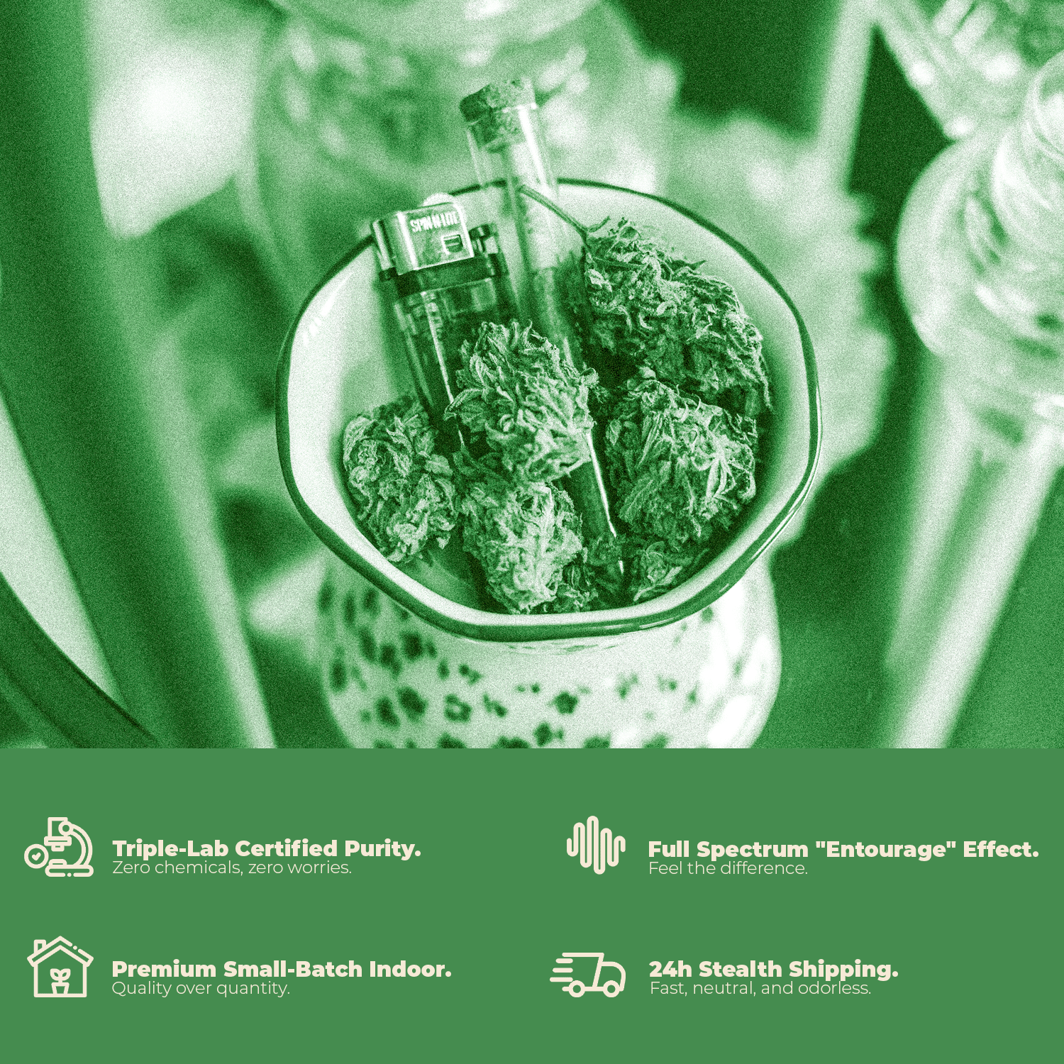 Greens Starter Kit – Premium Cannabis Mix (15g)