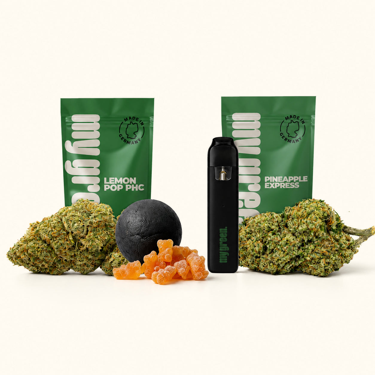 Heavy Hitter Bundle – Blüte, Vape, Hasch, Edibles & Moonrocks - MYGREEN