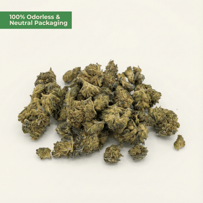 Super Silver Haze 9H - THC – Premium Popcorn Buds - MYGREEN